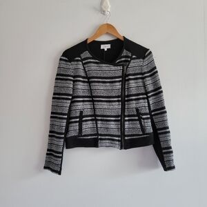 ☀️Lou and Grey Stripe Zip Up Jacket